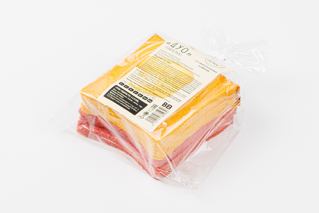 

Хлеб тостовый ВкусВилл Дуо нарезка 200 г