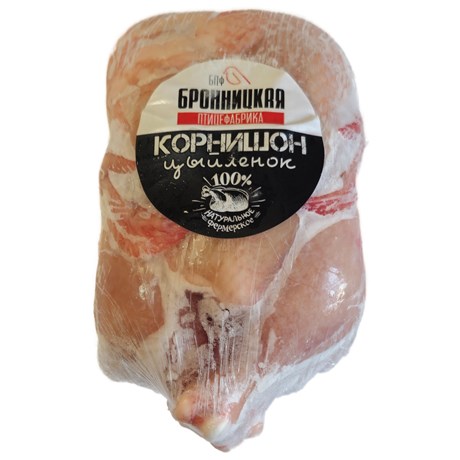 

Тушка цыпленка-бройлера Бронницкая птицефабрика корнишон замороженная 450 г