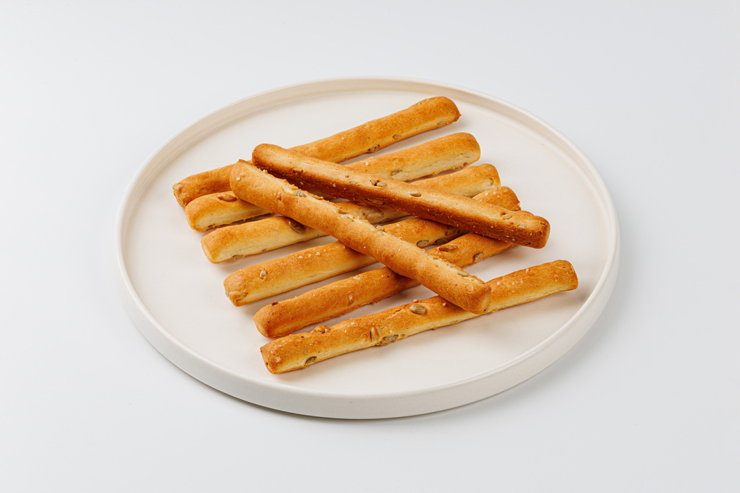 

Палочки хлебные Grissini с семенами подсолнечника и морской солью 80 г