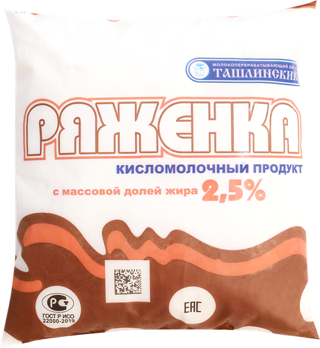 

Ряженка Ташлинский 2.5% 500 мл