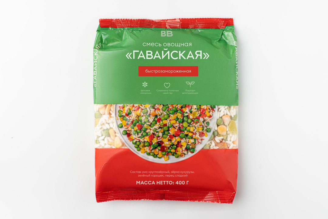 

Смесь овощная "Гавайская", свежезамороженная