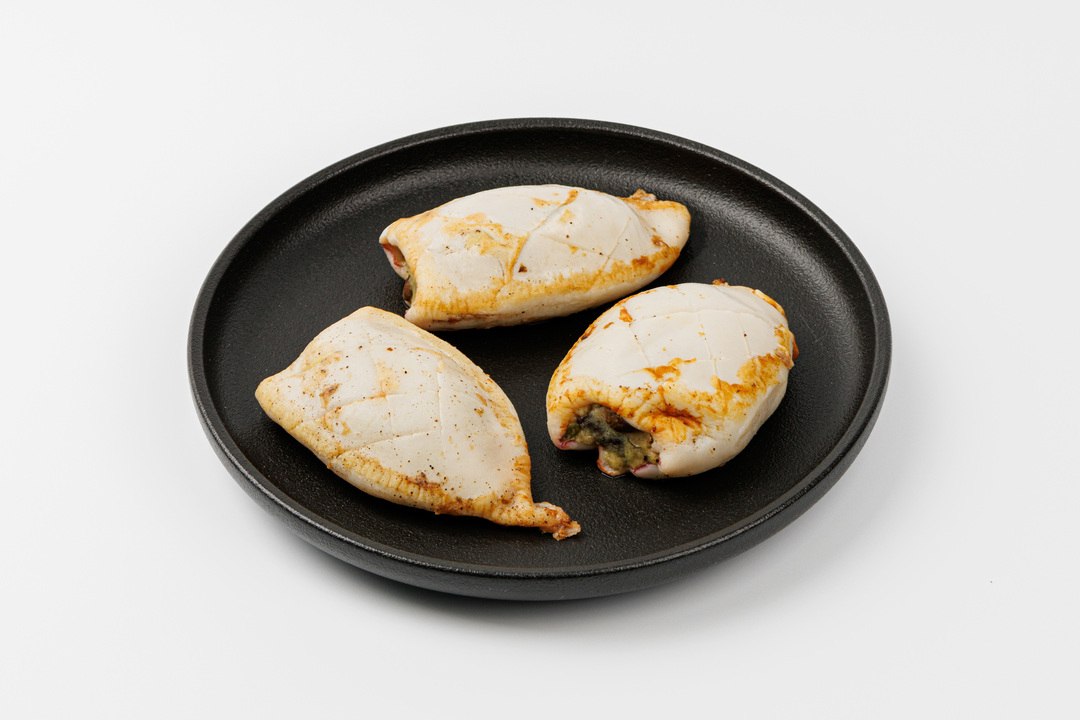 

Кальмар фаршированный муссом из картофеля с грибами замороженный 250 г