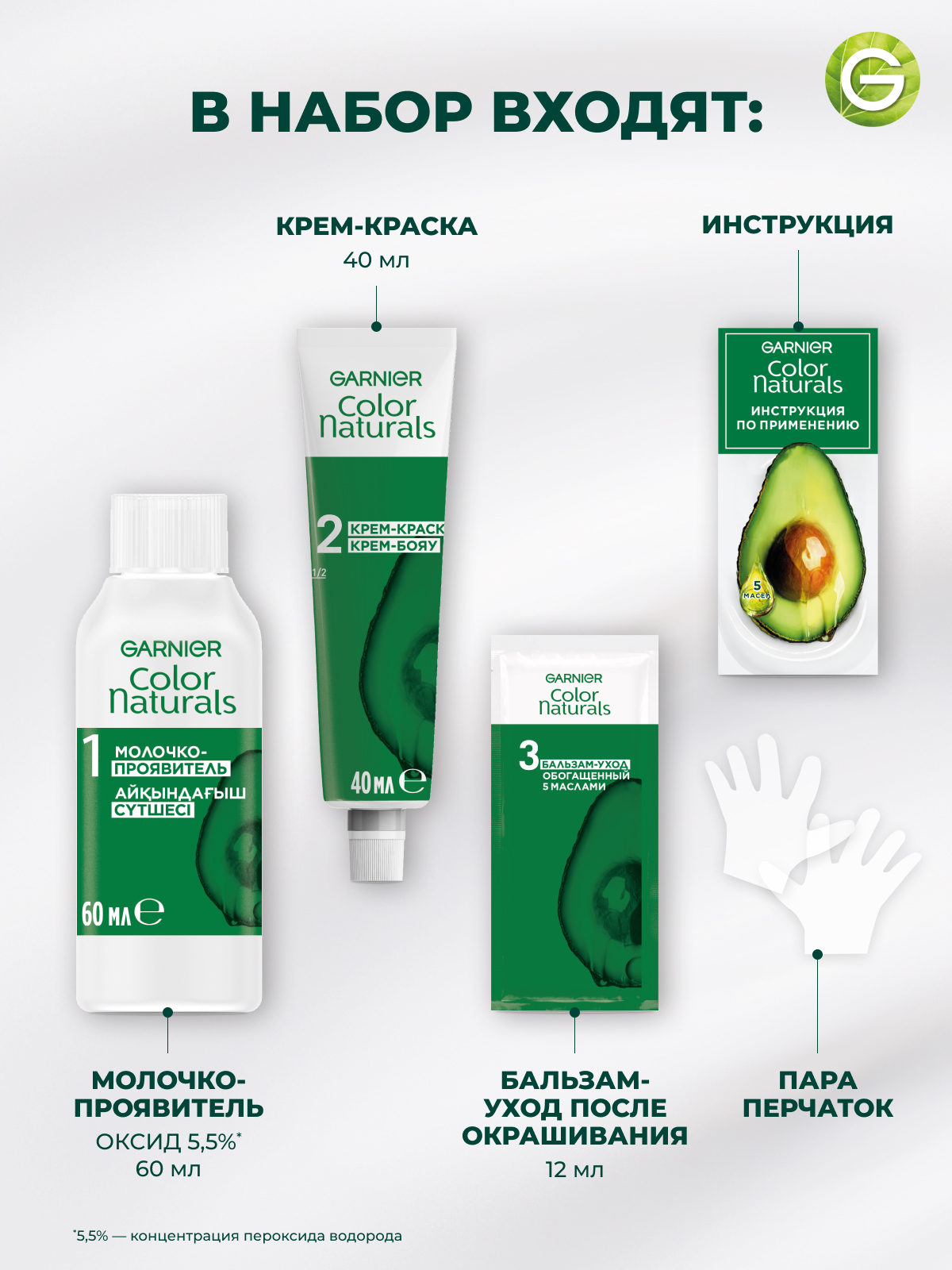 

Стойкая питательная крем-краска для волос Garnier Color Naturals оттенок 8.1 Песчаный берег 110 мл