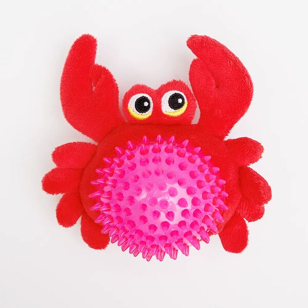 Игрушка для собак Краб-мяч 15 см