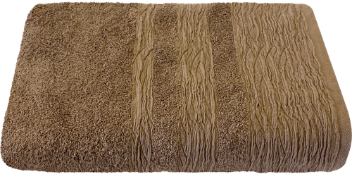 

Полотенце махровое PiCassa Плиссе коричневый 100 х 150 см