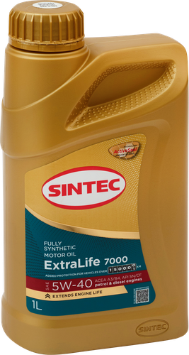 

Моторное масло Sintec ExtraLife 7000 5W-40 A3/B4 SN/CF