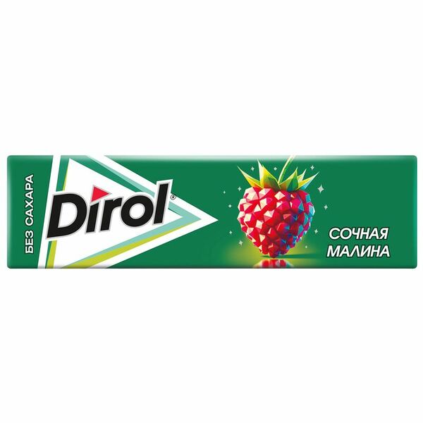 Жевательная резинка Dirol Сочная малина без сахара 13.6 г