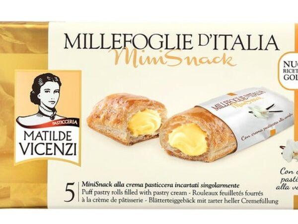 Трубочки MiniSnack Vicenzi с начинкой из заварного крема 125 г