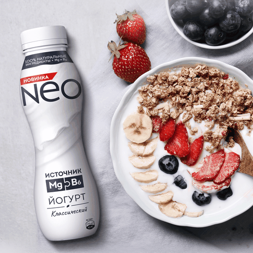 

Йогурт Neo классический обогащенный магнием и витамином B6 1.8% 260 г
