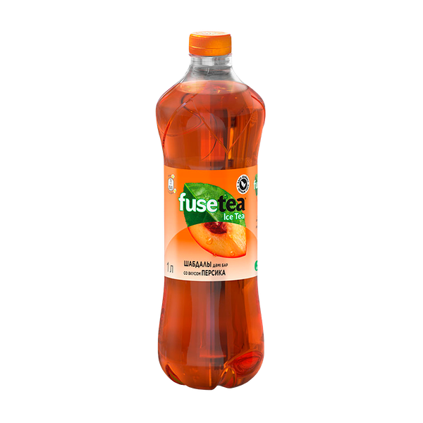 Чай Fuse tea Черный Персик 1 л