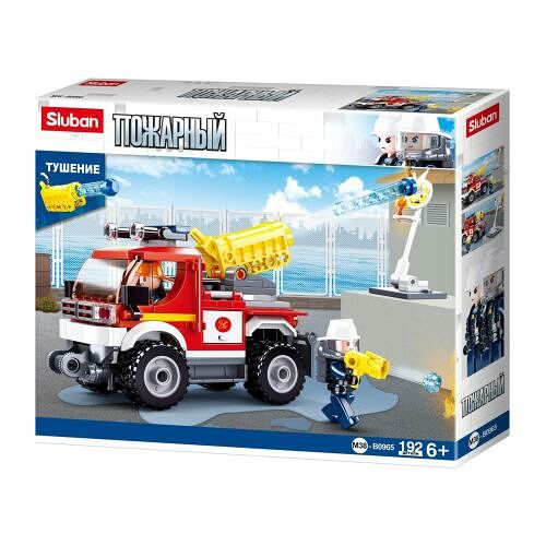 Конструктор Sluban Пожарная машина 192 детали