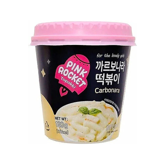 Клецки рисовые Pink Rocket токпокки с соусом карбонара 120 г