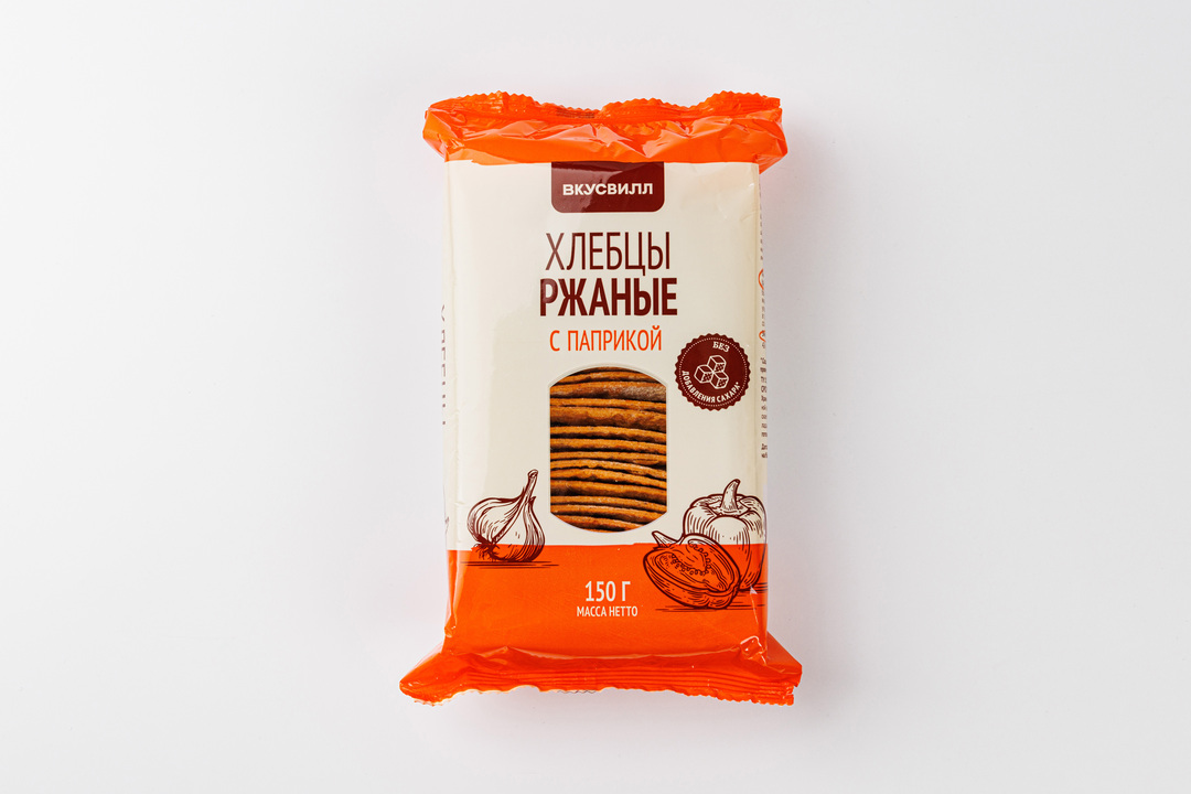 

Хлебцы ржаные с паприкой