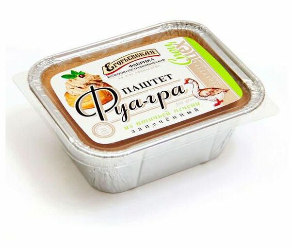 Паштет Егорьевская КГФ колбасно-гастрономическая фабрика Фуа-гра из птичьей печени 180 г