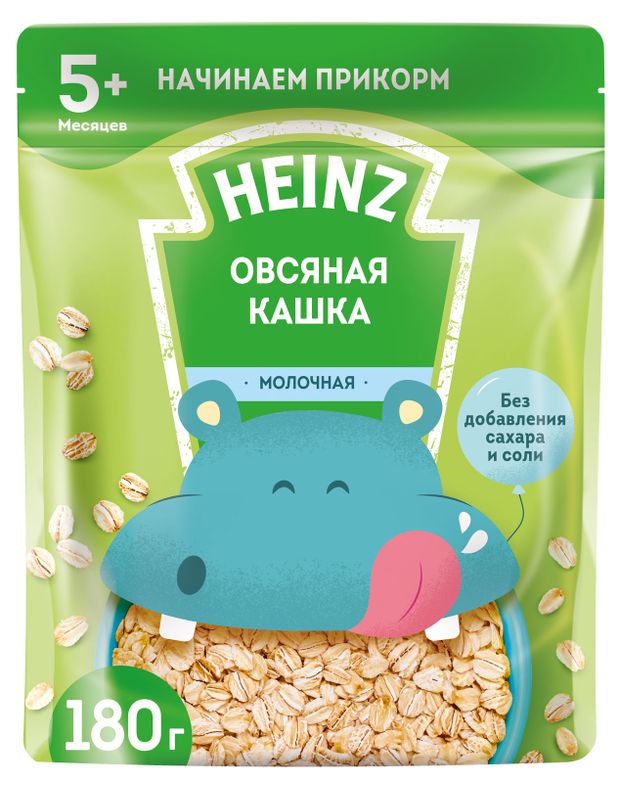 

Каша овсяная HEINZ Я пробую, молочная, с 5 месяцев