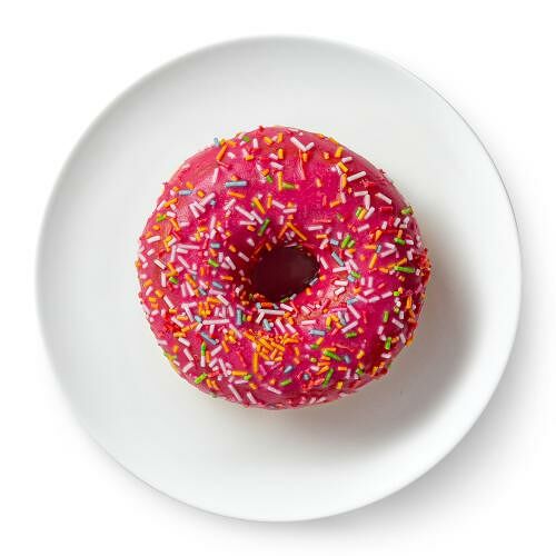 Донат глазированный со вкусом клубники 58г