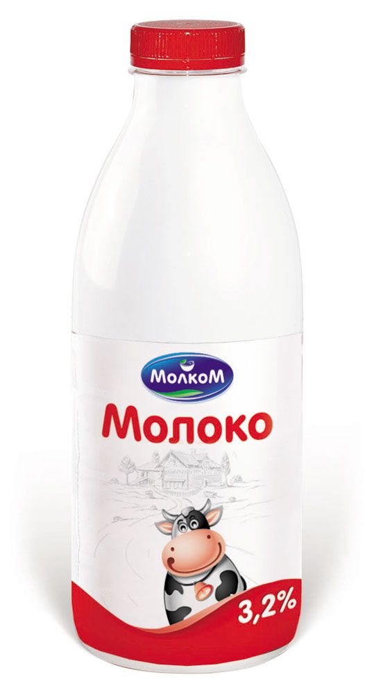 

Молоко МолкоМ пастеризованное, 3.2%, 950 мл