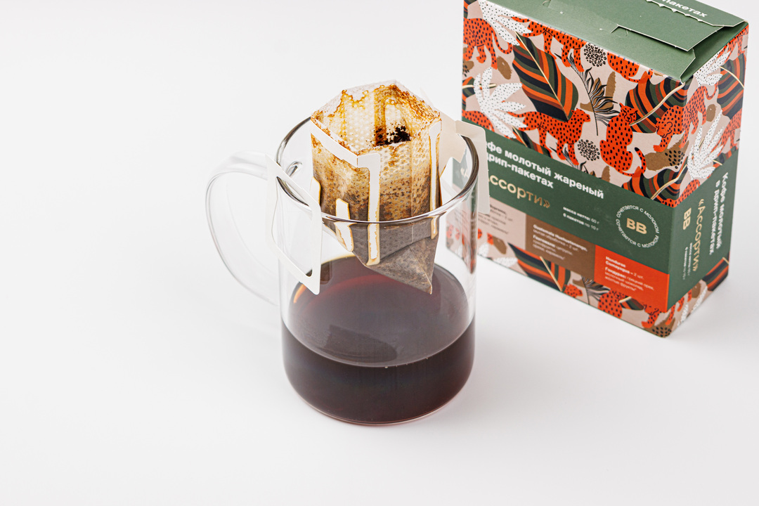 

Кофе молотый ВкусВилл "Ассорти" Колумбия, Гватемала, Гондурас в дрип-пакетах 6 шт. х 10 г