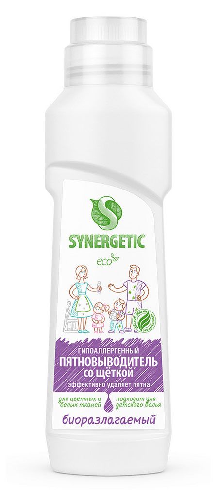 

Пятновыводитель гипоаллергенный Synergetic со щёткой 250 мл