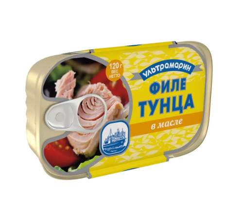 

Тунец Ультрамарин филе в масле 120 г