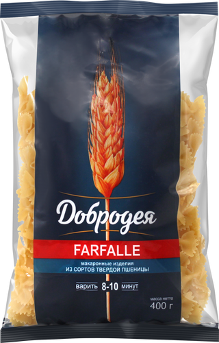 

Макаронные изделия Добродея Farfalle, 400 г