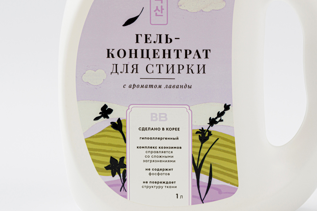 

Гель-концентрат для стирки ВкусВилл с ароматом лаванды 1 л