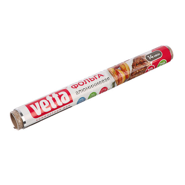 Фольга алюминиевая BY 29см х 10м, особо прочная, 14мкм, в пленке