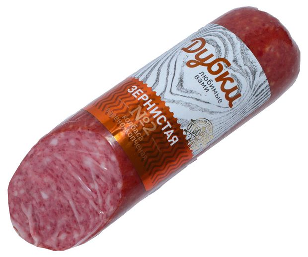 

Колбаса варено-копченая Дубки Зернистая 300 г