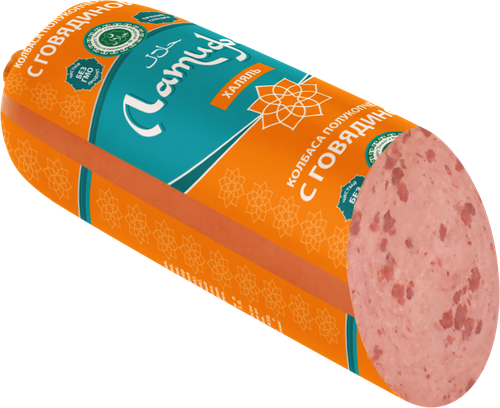 

Колбаса полукопченая Латифа с говядиной Халяль 400 г