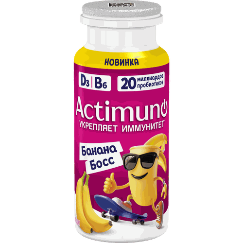 

Продукт кисломолочный Actimuno Банана Босс 1.5% 95 г