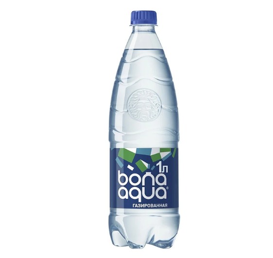 

Вода питьевая Bona Aqua газированная 1 л