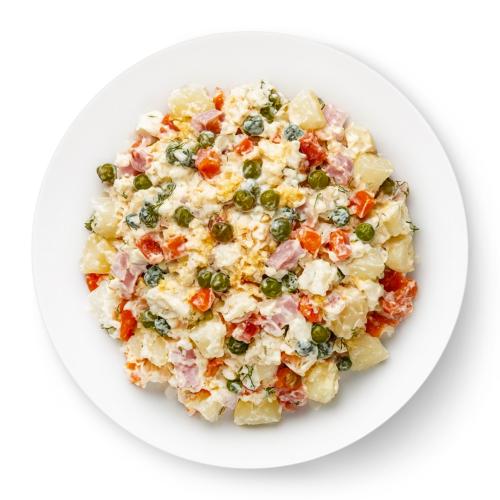 

Салат Salad Bar Оливье с ветчиной вес