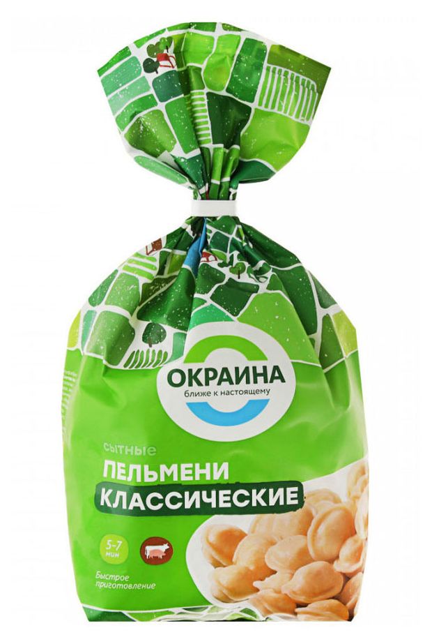 

Пельмени Окраина Классические 800 г