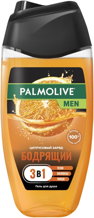 

Мужской гель для душа Palmolive Men и шампунь 2 в 1 Цитрусовый заряд, 250 мл