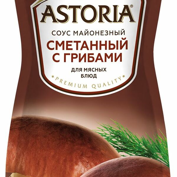 Соус майонезный Astoria сметана с грибами для мясных блюд 233 г