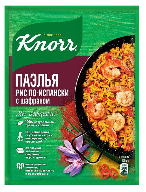 

Приправа Knorr Паэлья Рис по-испански с шафраном 28г