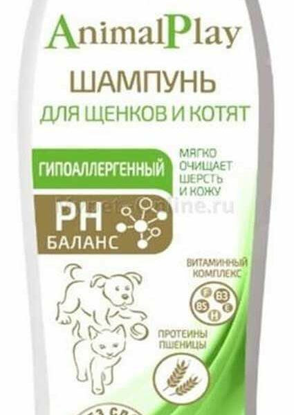 Шампунь Animal Play Гипоаллергенный для щенков и котят 250 мл