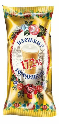 Мороженое Пломбир Городецкий Пломбир ванильный вафельный стаканчик, без змж 90 г