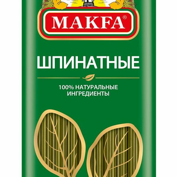 Макаронные изделия Makfa спагетти со шпинатом 500 г