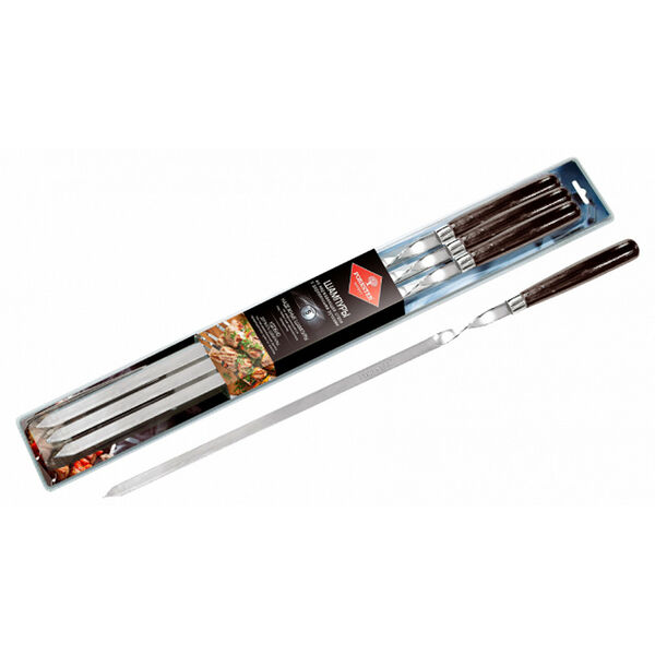 Шампуры Forester с деревянными ручками, 6 шт