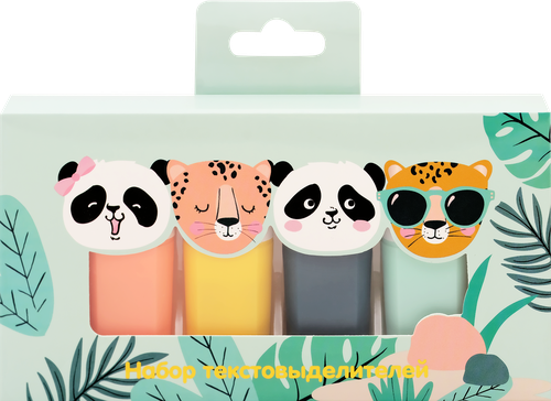 

Набор текстовыделителей ЛЕНТА 4 цвета, 4шт