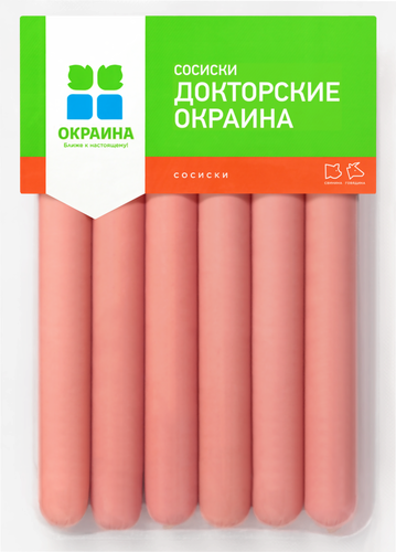 

Сосиски Окраина Докторские, 270 г
