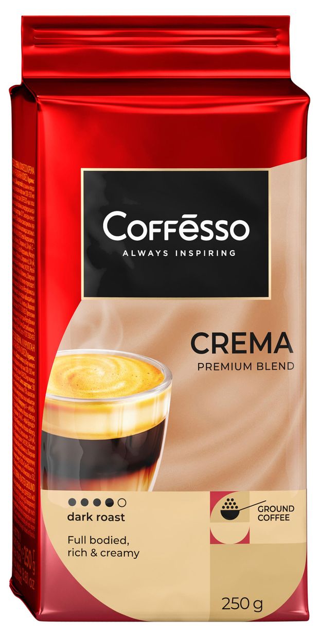 

Кофе молотый Coffesso Crema 250 г