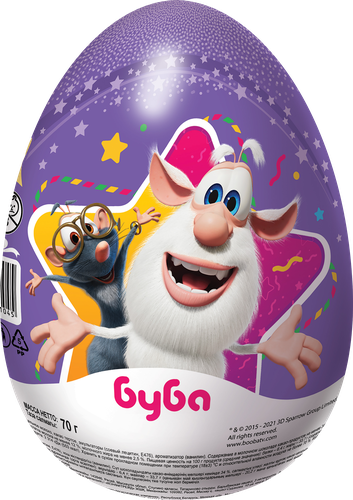 

Яйцо шоколадное Шоки-токи Буба с сюрпризом XXL 70 г