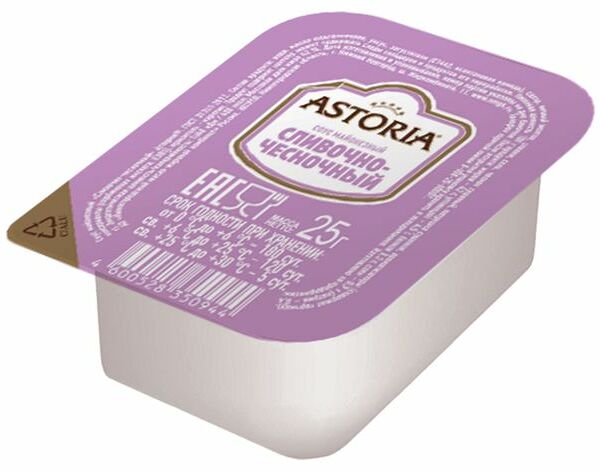 Соус майонезный Astoria Сливочно-чесночный 42%, порционный