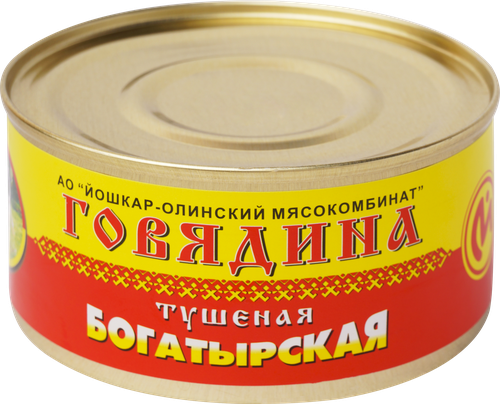 

Говядина тушеная Йола Богатырская 325 г