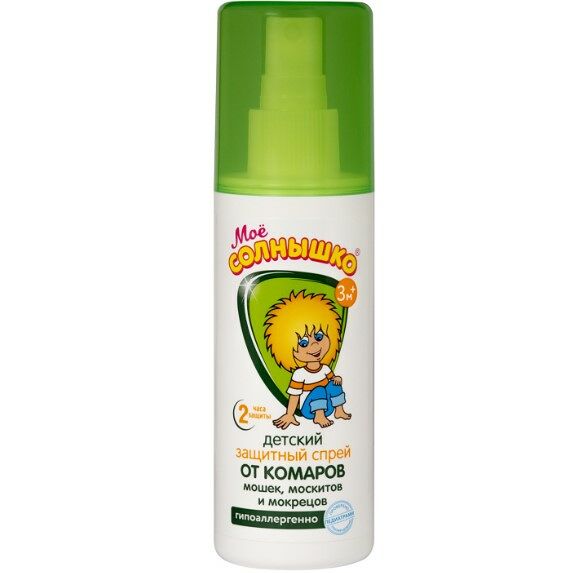 Спрей от комаров Моё солнышко детский с 3 месяцев 100 мл