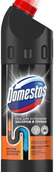 Гель для устранения засоров в трубах Domestos 750 мл