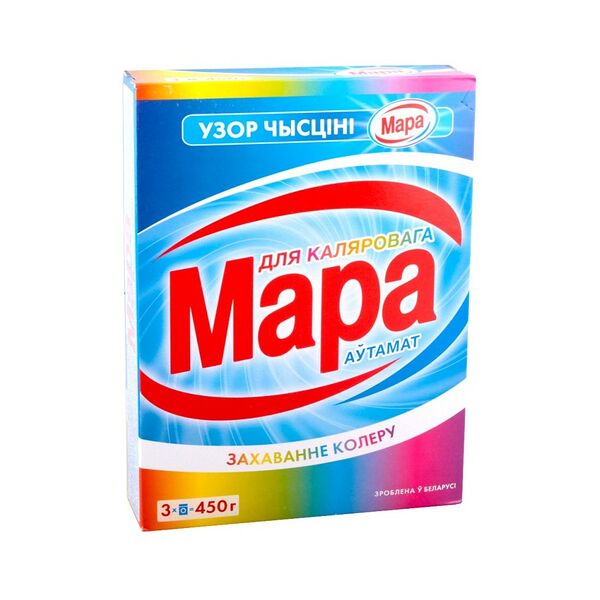 Синтет. моющее ср-во Автомат Узор Чысцiнi для цветного Мара вес 400г