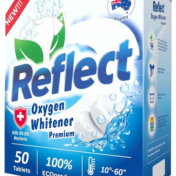 Отбеливатель Reflect Oxygen Whitener кислородный экологичный, 50 шт